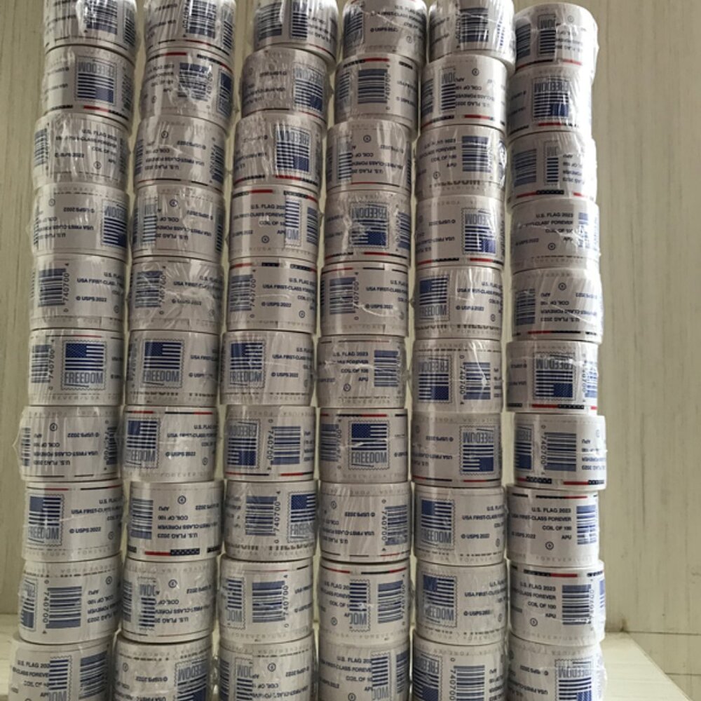 2023 Forever 60 Rolls Holiday use GOOD (6000 pieces)